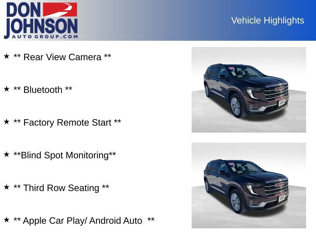 2024 GMC Acadia Elevation
