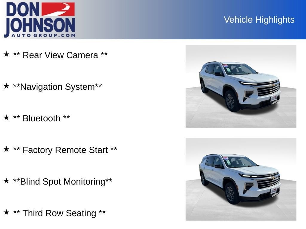 2025 Chevrolet Traverse LT