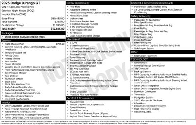 2025 Dodge Durango GT AWD