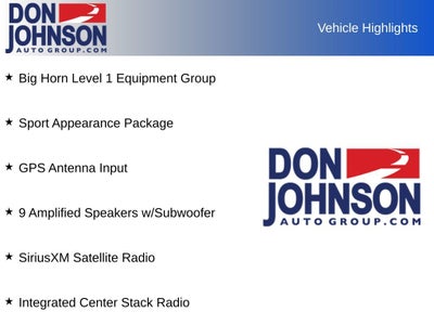 2023 RAM 1500 Big Horn Crew Cab 4x4 5'7' Box