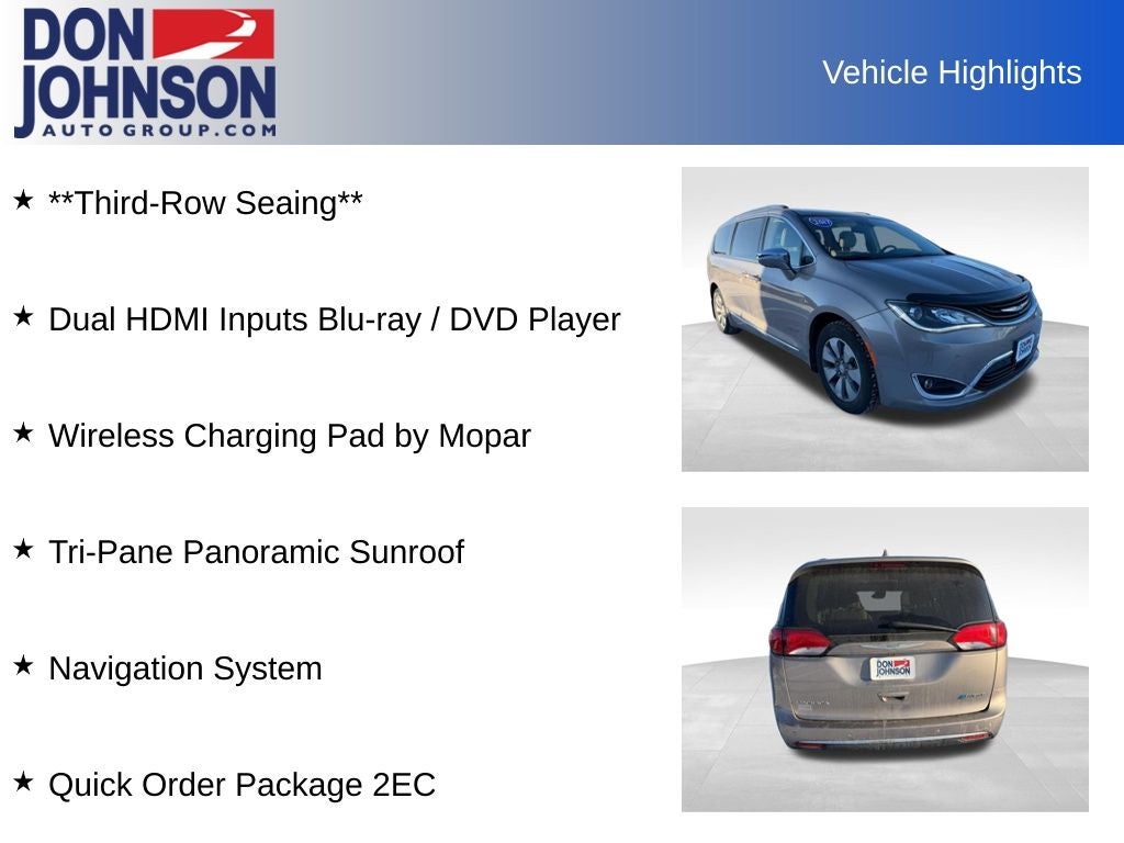 2017 Chrysler Pacifica Hybrid Platinum