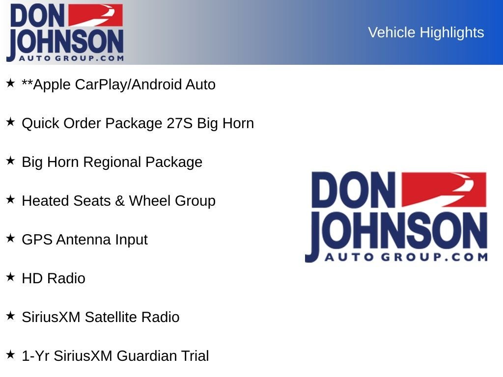 2018 RAM 1500 Big Horn Crew Cab 4x4 5'7' Box